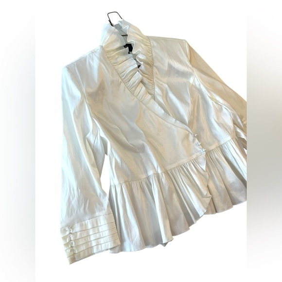 NWT Giovanna Signature Ruffle Wrap Blouse Top Sz 20W - Picture 2 of 11